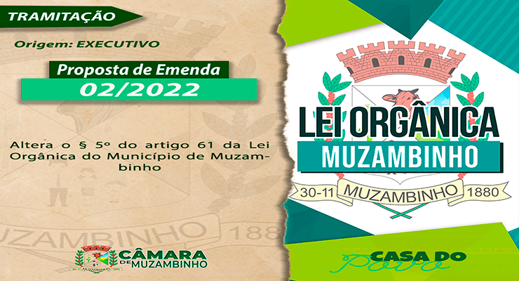 Proposta de Emenda - Câmara Municipal de Muzambinho - MG